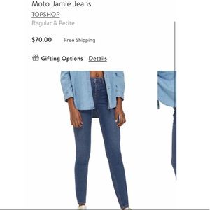 Topshop Moto Jamie Jeans